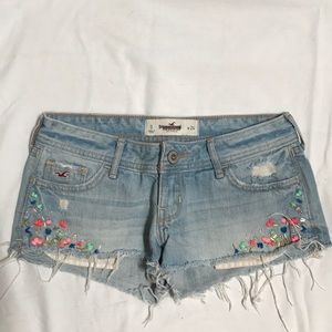 Hollister cut off denim jean shorts